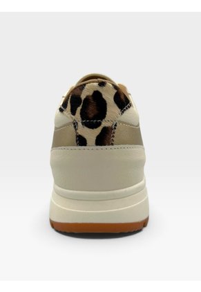 Tenis De Cuero Para Mujer Crema Serena Bont
