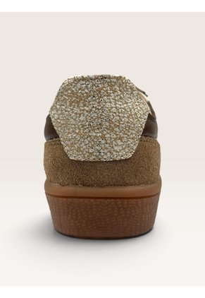 Tenis De Cuero Para Mujer Café Olivia Bont