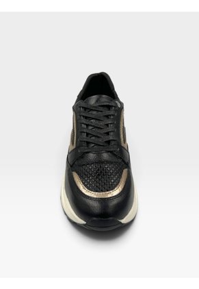Tenis De Cuero Para Mujer Negro Boreal Bont