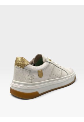 Tenis De Cuero Para Mujer Blanco Lizz Bont