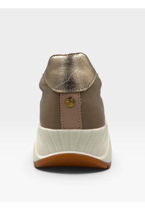 Tenis De Cuero Para Mujer Taupe Boreal Bont