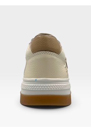 Tenis De Cuero Para Mujer Crema Lizz Bont