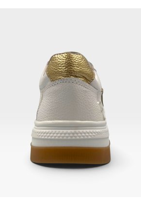 Tenis De Cuero Para Mujer Blanco Lizz Bont