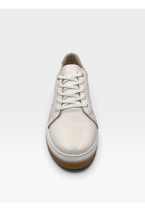 Tenis De Cuero Para Mujer Blanco Lizz Bont