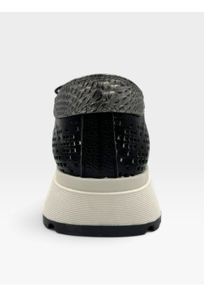 Tenis De Cuero Para Mujer Negro Luna Bont