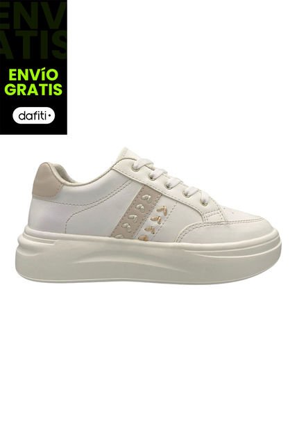 Tenis Dama Marfil Beige Bont Glow