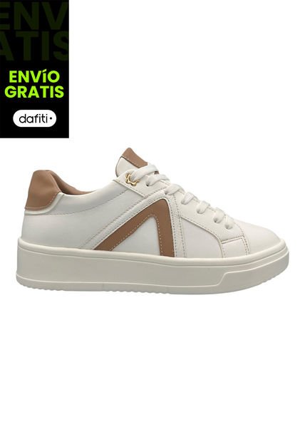 Tenis Dama Marfil Beige Bont Flower