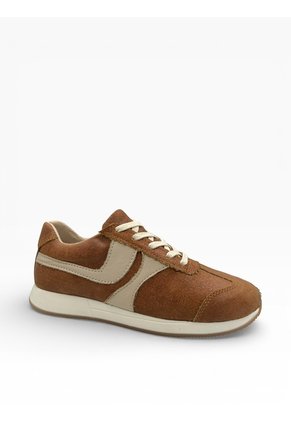 Tenis Miel Mujer En CUERO Deportivo Bont Lucca