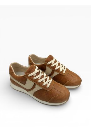 Tenis Miel Mujer En CUERO Deportivo Bont Lucca