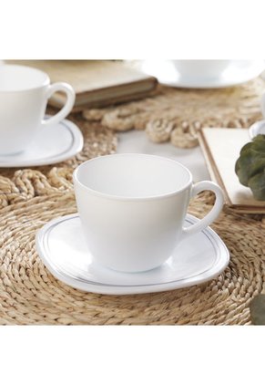 Set De Café Blanco 12 Piezas, 6 Puestos Bormioli Rocco