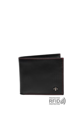 Billetera Para Hombre Fox Negro Bosi Bosi