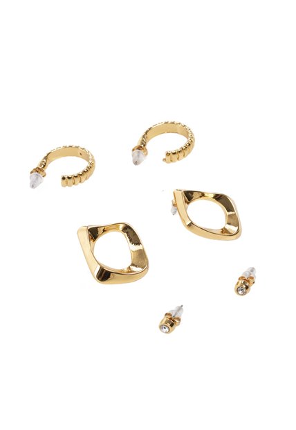Kit De Aretes Para Mujer Arche Oro Bosi