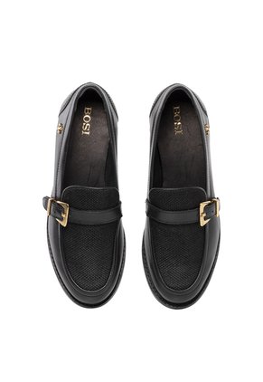 Mocasines Para Mujer Maine Negro Bosi