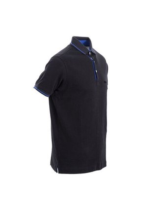Camiseta Polo Para Hombre Carrera Negro Bosi