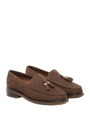 Mocasines Para Mujer Angela Taupe Bosi