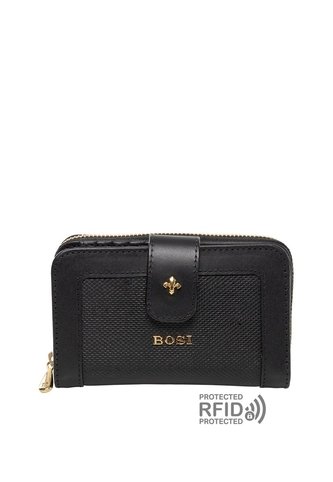 Billetera Para Mujer Kansas Negro Bosi Bosi