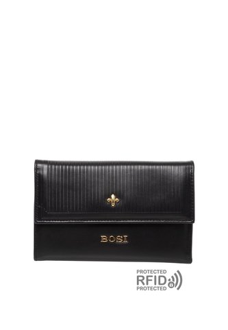 Billetera Para Mujer Laurie Negro Bosi Bosi