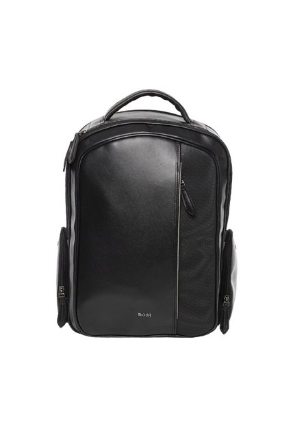 Morral En Cuero Para Hombre Stuart Negro Bosi