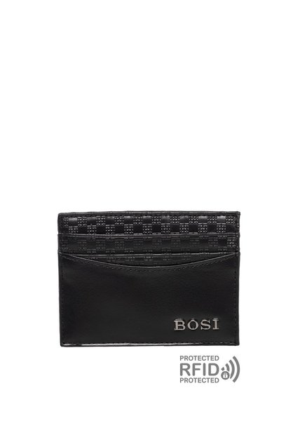 Tarjetero Para Hombre Sender Negro Bosi