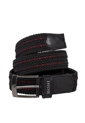 Correa Para Hombre 1125 Negro Y Rojo Bosi