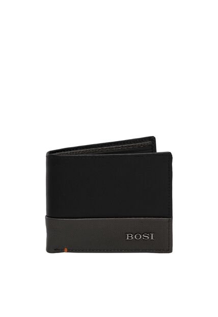 Billetera Para Hombre Romny Negro Bosi