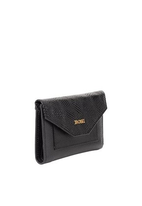 Billetera Para Mujer Italiana Negro Bosi