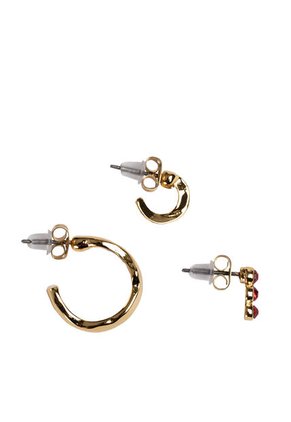 Kit De Aretes Para Mujer Redstone Oro Bosi