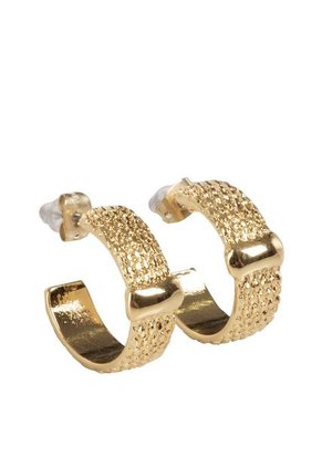 Kit De Aretes Y Anillo Para Mujer Textura Oro Bosi