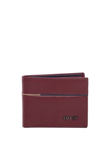 Billetera Para Hombre Silves Rojo Bosi