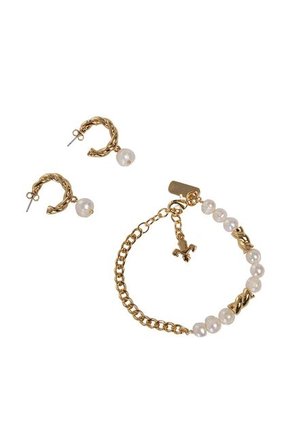 Kit De Pulsera Y Aretes Para Mujer Marche Oro Bosi