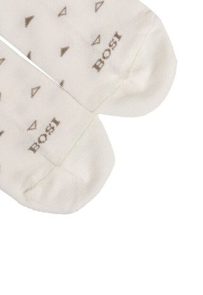 Medias Tipo Baleta Para Mujer Triangulo Beige Bosi