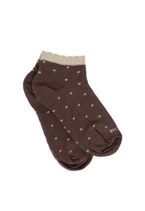 Medias Tipo Baleta Para Mujer Puntos Cafe Bosi