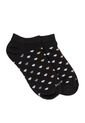 Medias Tipo Baleta Para Mujer Hearts Negro Bosi de Bosi