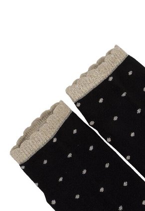 Medias Tipo Baleta Para Mujer Puntos Negro Bosi