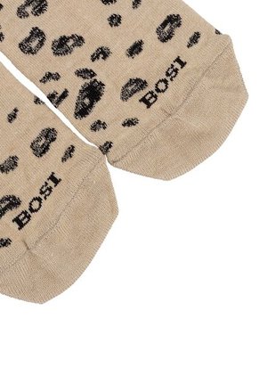 Medias Tipo Baleta Para Mujer Printer Taupe Bosi