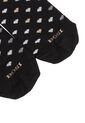 Medias Tipo Baleta Para Mujer Hearts Negro Bosi de Bosi