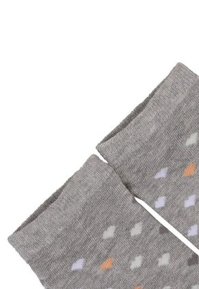 Medias Tipo Baleta Para Mujer Hearts Gris Bosi