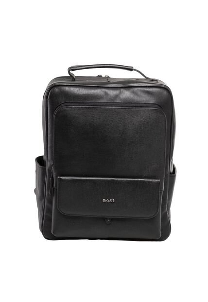 Morral En Cuero Para Hombre Filipo Negro Bosi
