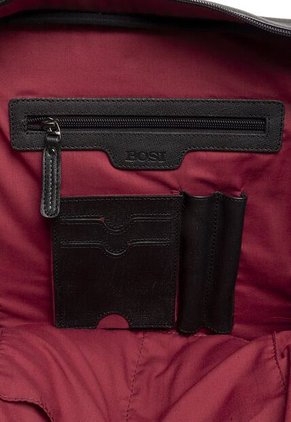 Morral En Cuero Para Hombre Filipo Negro Bosi