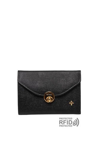 Billetera Para Mujer Bologna Negro Bosi Bosi