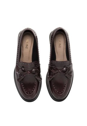 Mocasines Para Mujer Winda Vinotinto Bosi