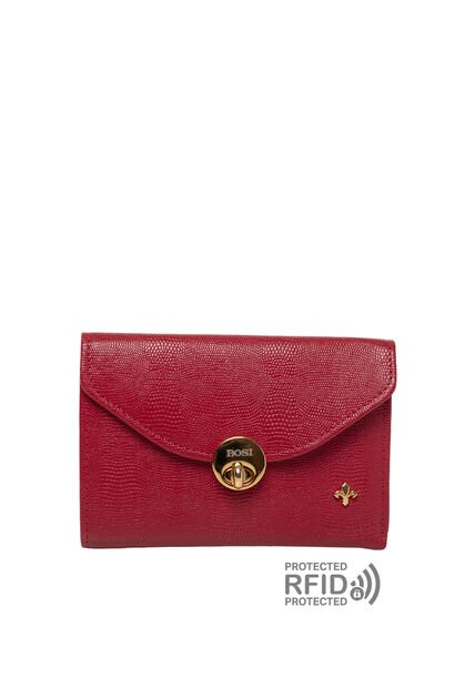 Billetera Para Mujer Bologna Rojo Bosi