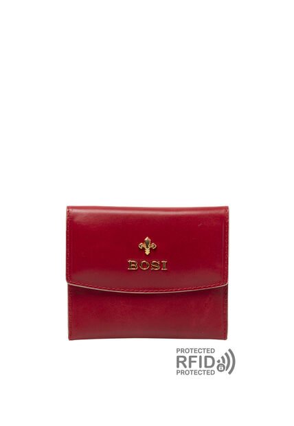 Tarjetero Para Mujer Fleur Rojo Bosi