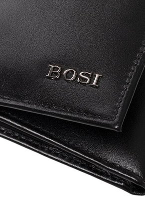 Billetera Para Hombre Cream Negro Bosi