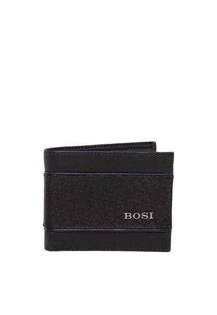 Billetera Para Hombre Lutero Negro Bosi
