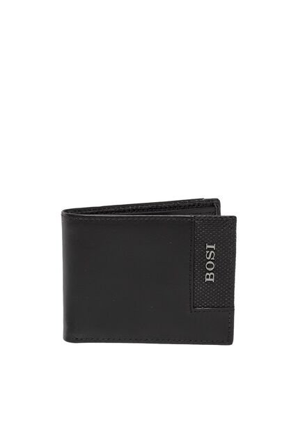 Billetera Para Hombre Dormunt Negro Bosi
