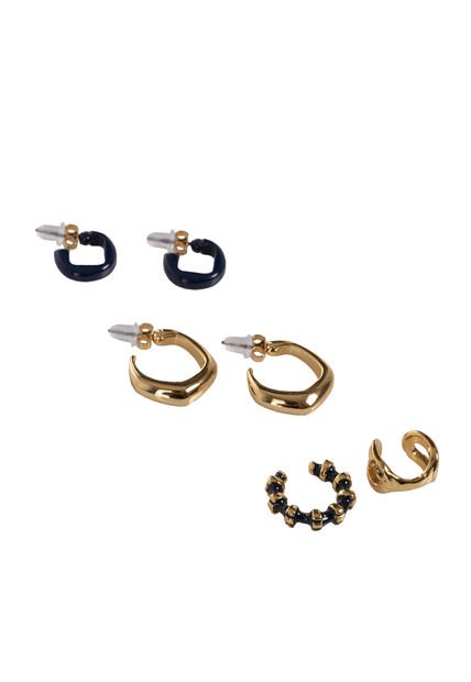 Kit De Aretes Para Mujer Savoia Oro Bosi