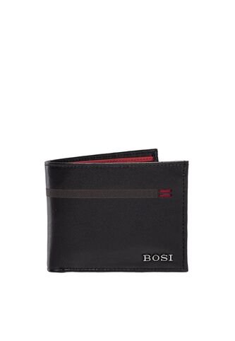 Billetera Para Hombre Braide Negro Bosi Bosi