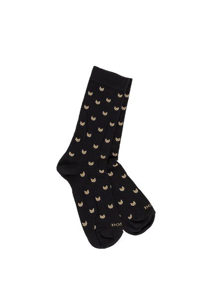 Medias Para Hombre Wolf Negro Bosi