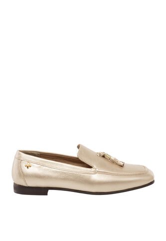 Mocasines Para Mujer Villanoa Dorado Bosi Bosi